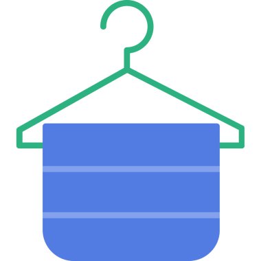 Elbise askısı. Web basit illüstrasyon tasarımı