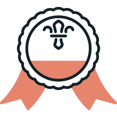 Rozet simge vektör çizim