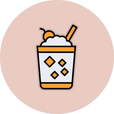 Kokteyllerin vektör simgesi