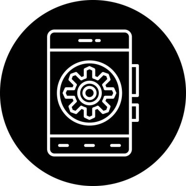 Akıllı telefon. Web simgesi basit tasarım