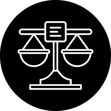 Denge. Web simgesi basit illüstrasyon