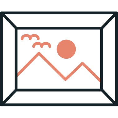 Modern bir simgenin vektör illüstrasyonu