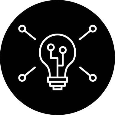 ampul simgesi vektör illüstrasyonu