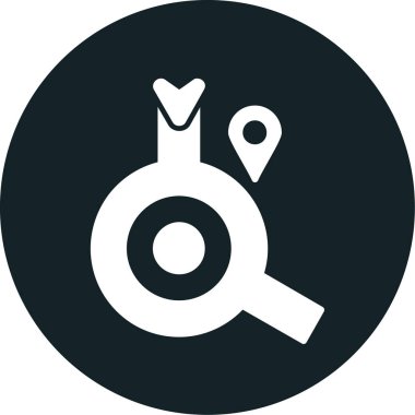 Konum pin simgesinin vektör illüstrasyonu