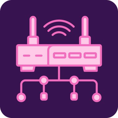 Wi-Fi simgesinin vektör illüstrasyonu