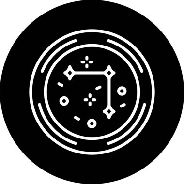 oyun çipi simgesi, basit vektör illüstrasyonu