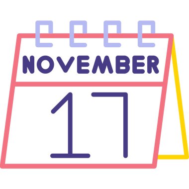 Kasım 'ın 10' uncu günü takvim takviminde beyaz arkaplan, tarih, takvim ve ay üzerine basit takvim simgesi.