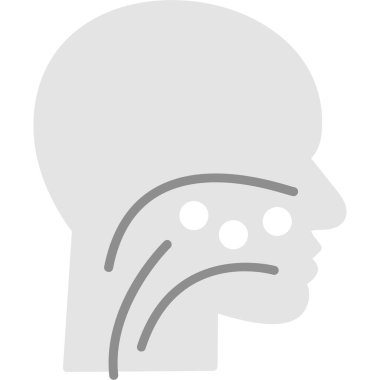 Saç ikonlu adam kafası