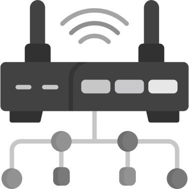 basit biçimli izole edilmiş vektör illüstrasyonunda ağ bağlantısı simgesi
