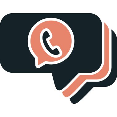 Sohbet simgesi vektör illüstrasyonu