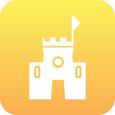 Bina düz simge vektör çizim