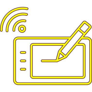 Modern dizüstü bilgisayar simgesinin vektör illüstrasyonu