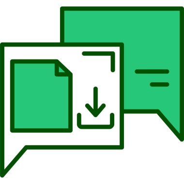 Sohbet simgesi vektör illüstrasyonu