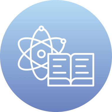 Bilim. Web simgesi basit illüstrasyon