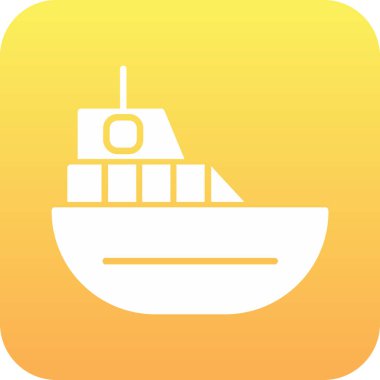 vektör içinde gemi simgesi