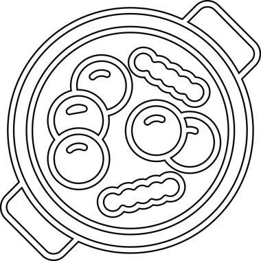 Lezzetli pizza çizgi filmi