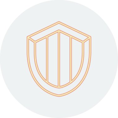 kalkan ikon vektör illüstrasyonu