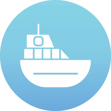 tekne simgesi, basit illüstrasyon