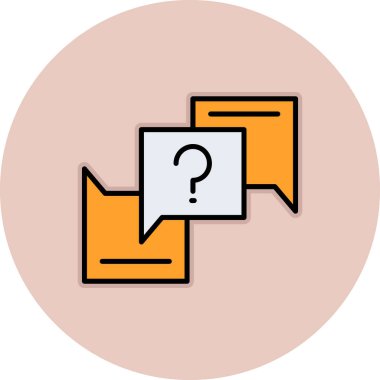 soru işareti simgesi, vektör illüstrasyonu