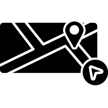 gps konum simgesi, vektör illüstrasyon tasarımı