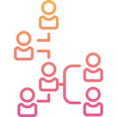 Farklı şekillerde, farklı boyutlarda insanların vektör çizimi