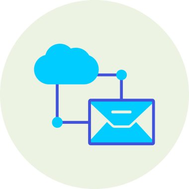 E-posta. Web simgesi basit illüstrasyon