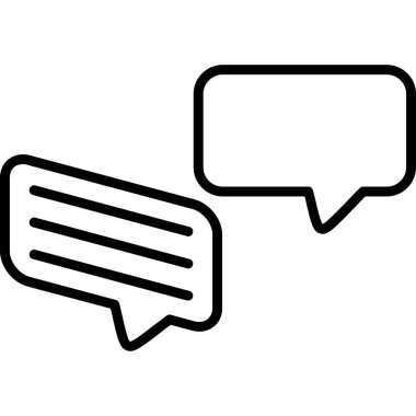 konuşma balonu ikonu vektör illüstrasyon tasarımı