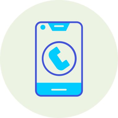 Telefon simgesi vektör illüstrasyonu