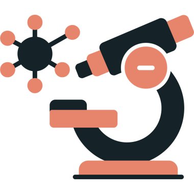 Bilim mikroskobu araştırma simgesi