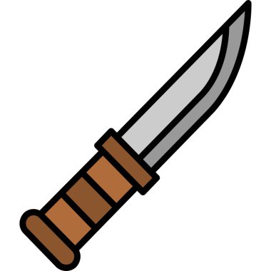 Bıçak. Web simgesi basit illüstrasyon