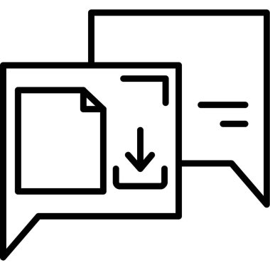 Konuş. Web simgesi basit illüstrasyon