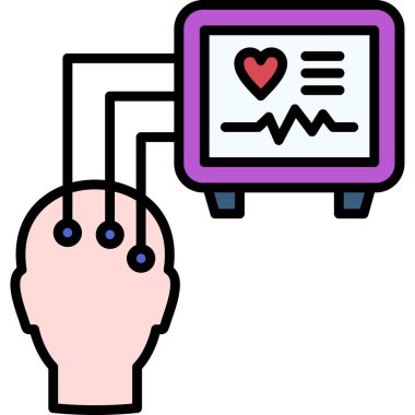 Beyin fikri kalp simgesi