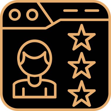 yıldız simgesi vektör illüstrasyonu