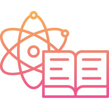 Bilim ve teknoloji ikonunun vektör illüstrasyonu