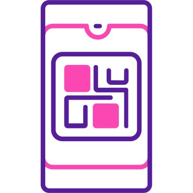 akıllı telefon vektör simgesi modern basit vektör illüstrasyonu