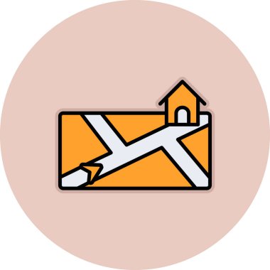 E- posta ve e-posta vektör tasarımı içeren zarf