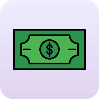 Dolar simgesi vektör illüstrasyonu