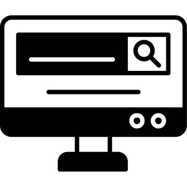 bilgisayar web simgesi basit tasarım