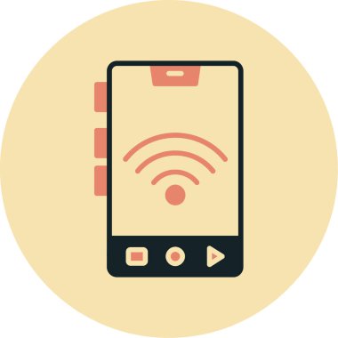 mobil wifi simgesi vektör çizimi