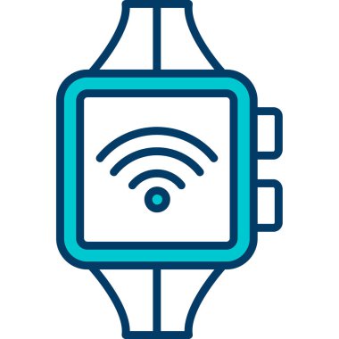 Akıllı Seç simgesi. Web için akıllı saat vektör simgelerinin özet çizimi