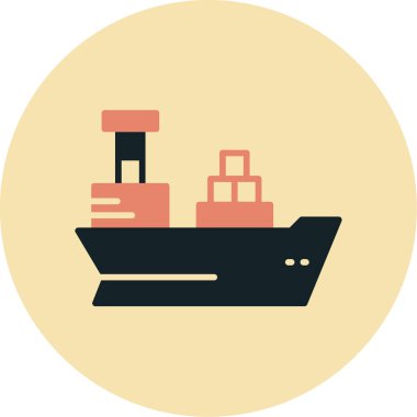 Tekne. Web simgesi basit illüstrasyon