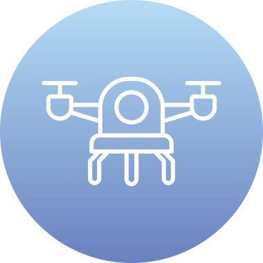 Helikopter simge vektör çizim