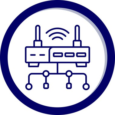 şebeke. Web simgesi basit illüstrasyon