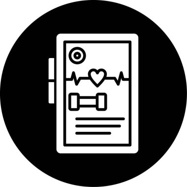 Bir kalbin vektör simgesi