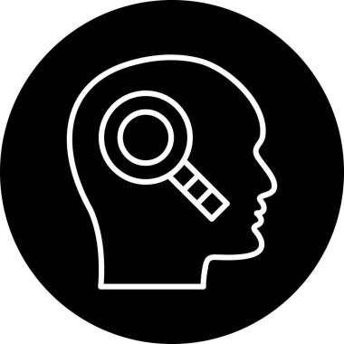 Baş simge vektör çizim