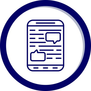 Cep telefonu simgesi, vektör illüstrasyonu