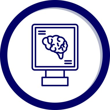 Bilgisayar. Web simgesi basit illüstrasyon