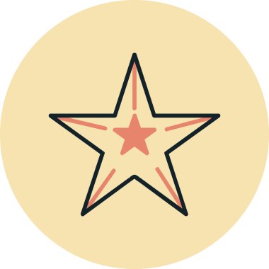 yıldız simgesi vektör illüstrasyonu