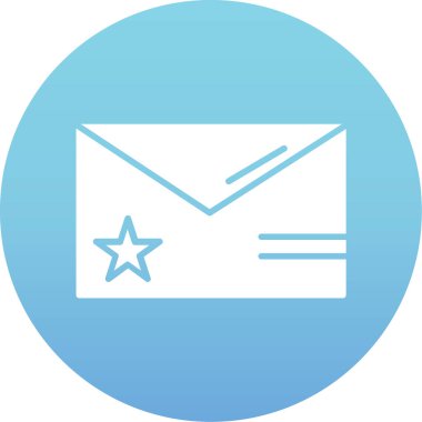 Zarf. Web simgesi basit illüstrasyon