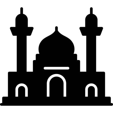 Cami. Web simgesi basit illüstrasyon